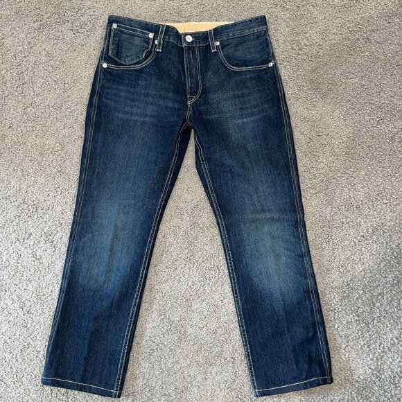 Levi's 511 Rare White Label Denim Jeans Men's Size 38 Altered Hem Silver Rivets - Picture 1 of 12